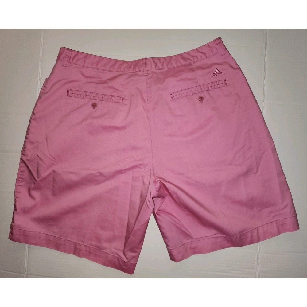 Women's Adidas Stretch Chino Golf Shorts Size 14 Pink, Barbiecore, Preppy - Picture 2 of 8